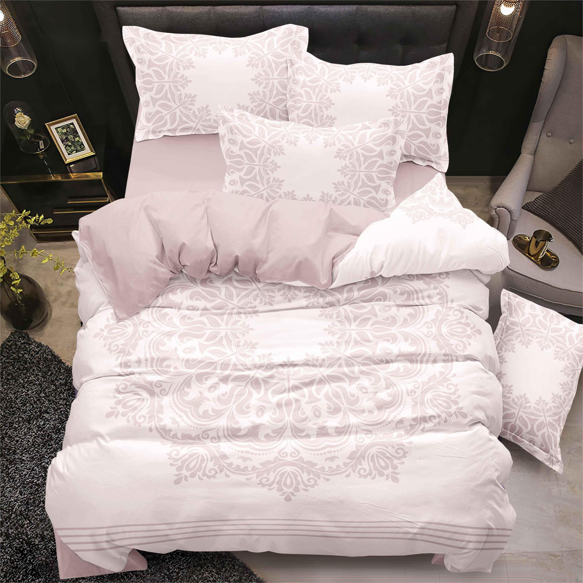 Flower Digital Printed Bed Bed Set สไตล์ทันสมัย